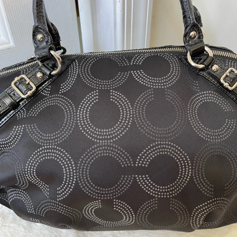 Coach Madison Dotted Op Art Large Sophia Satchel